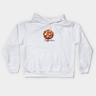 Chocolate Chip cookie art Kids Hoodie